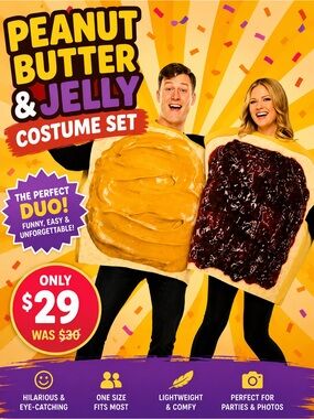 Peanut Butter and Jelly Costume Set